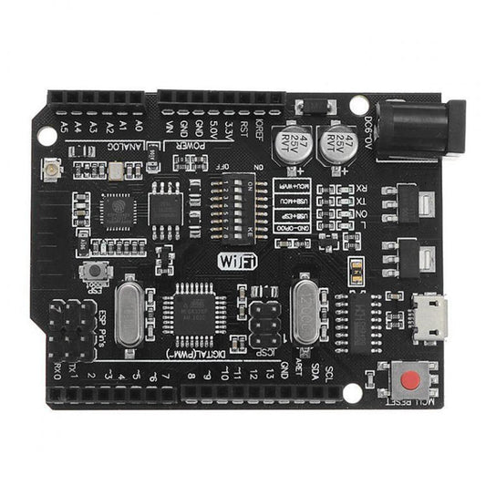Buy Arduino UNO+WiFi R3 ATmega328P+Node MCU ESP8266 CH340G Compatible Board Online in India