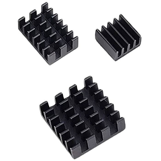 Buy 3 in 1 Black Aluminum Heat Sink for Raspberry Pi 4B Online in India