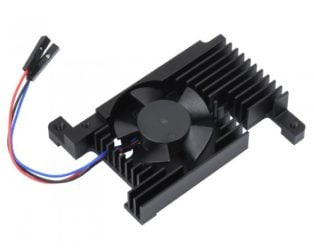 Buy Waveshare Dedicated All-In-One Aluminum Alloy Cooling Fan For Raspberry Pi 4B, PWM Speed Adjustment, Better Cooling Online in India