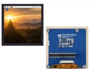 Buy Waveshare 4inch Square Capacitive Touch Screen LCD (C) for Raspberry Pi, 720×720, DPI, IPS, Toughened Glass Cover, Low Power Online in India