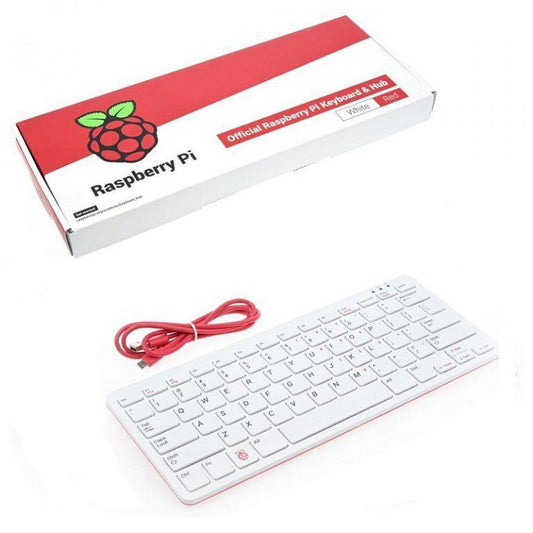 Buy Raspberry Pi Official Keyboard (White-Red) Online in India