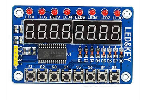 Buy Key Display For AVR Arduino New 8-Bit Digital LED Tube 8-Bit TM1638 Module Online in India
