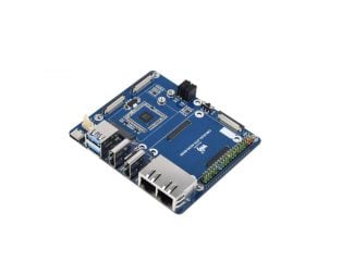Buy Waveshare Dual Gigabit Ethernet 5G/4G Base Board Designed for Raspberry Pi Compute Module 4 Online in India