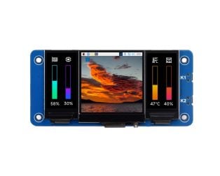 Buy Waveshare Triple LCD HAT For Raspberry Pi, Onboard 1.3inch IPS LCD Main Screen and Dual 0.96inch IPS LCD Secondary Screens Online in India