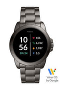 FOSSIL Mens Gen 5E Full Color Display Stainless Steel Digital Smart Watch