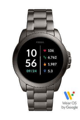 FOSSIL Mens Gen 5E Full Color Display Stainless Steel Digital Smart Watch