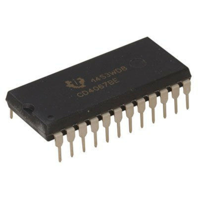 CD4067 16-Channel Analog Multiplexer/Demultiplexer IC DIP-24 Package Product Code: EC-0532