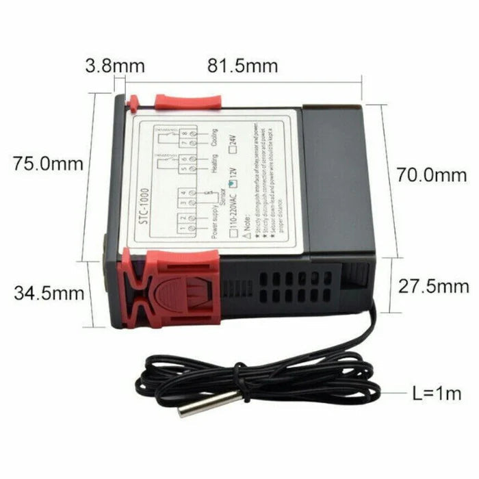 10A 220V Mini Digital Air Humidity Controller