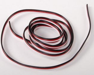 Flat 22AWG Servo Wire 1mtr (R/B/W)