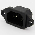C14 IEC Electrical AC Power Socket Male Connector 250V 3 Pin