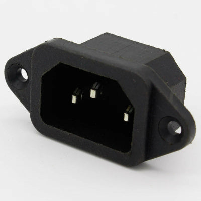 C14 IEC Electrical AC Power Socket Male Connector 250V 3 Pin