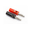 Banana Plug Connector Pair (RED + BLACK) 4mm