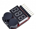 Lipo Voltage Checker 1S-8S with Buzzer Alarm