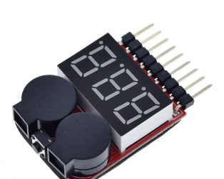 Lipo Voltage Checker 1S-8S with Buzzer Alarm