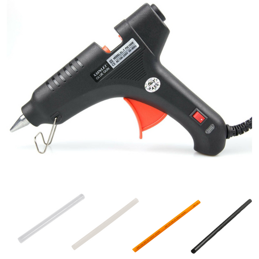 60W Hot glue gun with 4 glue sticks - The Tech Depot