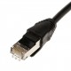 RJ45 Male to Female Screw Panel Mount Ethernet LAN Network Extension Cable - 60CM