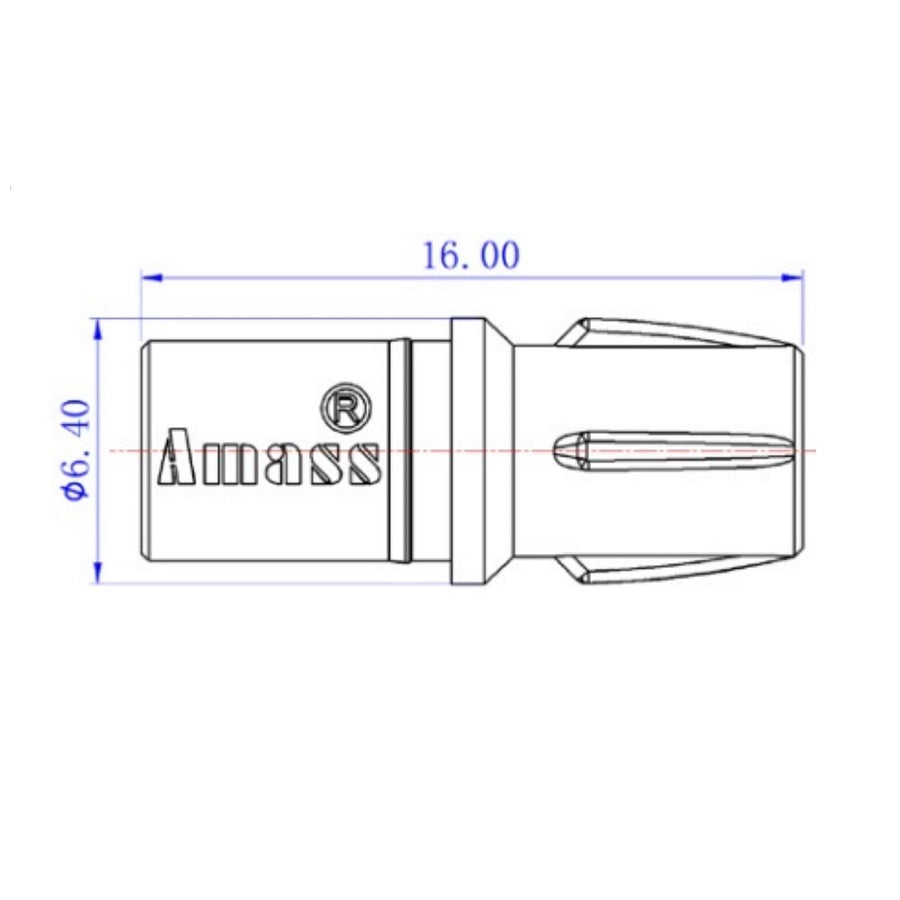 3.5mm SH3.5 Female Gold Plated Connector with Protective Sleeve