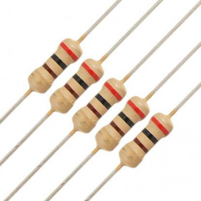 1k ohm Resistor 1/4 watt (pack of 10pcs)