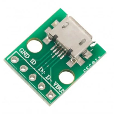 Micro USB Type B Mike Patch Straight Plug Adapter Plate Welding Head - The Tech Depot