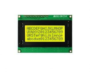 Original JHD 16×4 Character LCD Display With Yellow Backlight