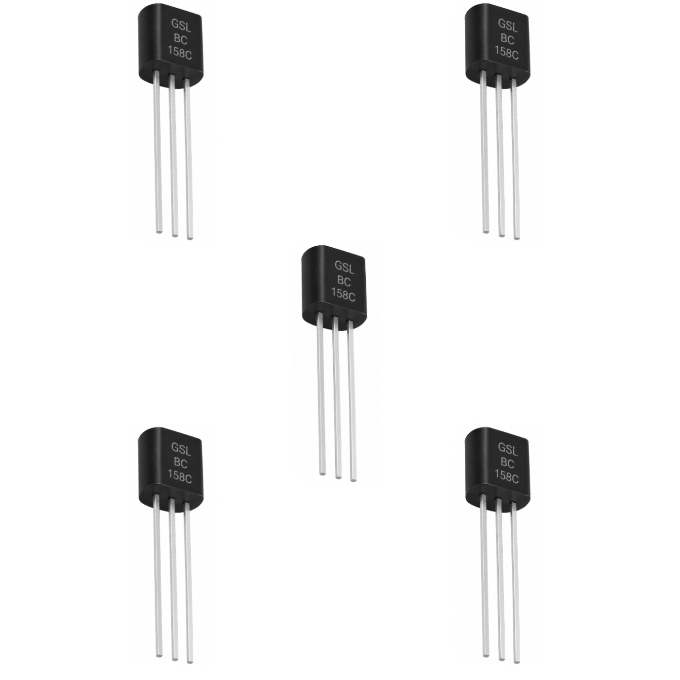 BC158 PNP Bipolar Junction Transistor (TO-18)-Pack of 5