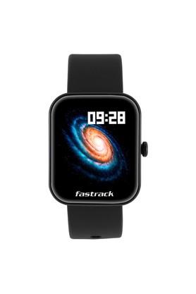 FASTRACK WEARABLES Unisex 38.4 x 43.7 x 11.8 mm Fastrack Reflex Hello Silicone Smart Watch - 38079PP01
