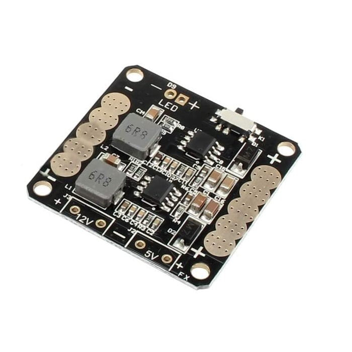CC3D V2 ZMR Power Distribution Board with Dual BEC LC Filter & LED Switch - The Tech Depot