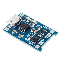 Microusb 5V 18650 Lithium Battery 1A Charging Module W Tp4056 Protection - The Tech Depot