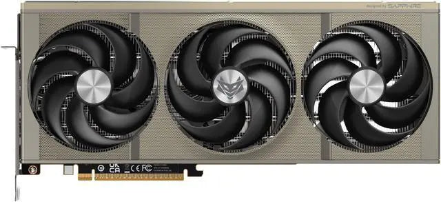 Sapphire Nitro+ AMD Radeon RX 9070 XT OC 16GB GDDR6 Graphics Card - front view