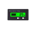 12-84V Battery Power Display Meter Lithium Battery Lead-acid Battery Power Display GY-6GS Green 3 Strings Lithium Battery