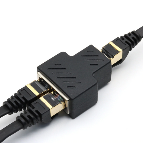 1 to 2 ways RJ45 female splitter connector LAN RJ45 cat6 cat5e cat5 - The Tech Depot
