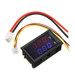 0.28? 5 Wires Red Led Digital Dual DC 100V 10A Voltmeter Ammeter