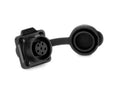 LP-12 Female 6 Pin Soldering Type Floating Power Socket with Plastic Shell IP67 125V 5A