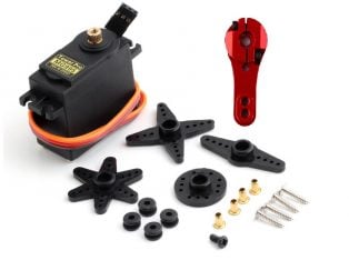 TowerPro MG995 Servo High-Speed Digital Metal Gear Servo Motor with CNC Aluminum Steering Servo Horn Arm- Good Quality