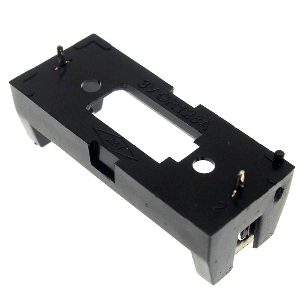 1 X CR123A Battery Holder With PCB Solder Mounting Lead Pins