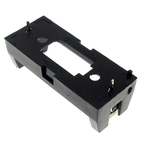 1 X CR123A Battery Holder With PCB Solder Mounting Lead Pins