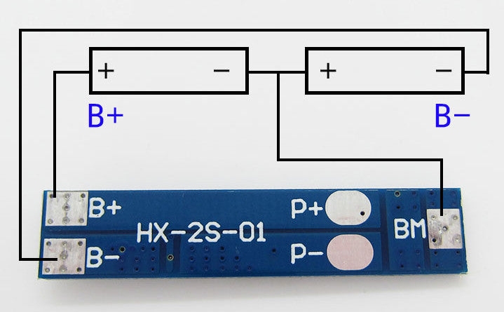 2S 5A 8.4V 18650 Lithium Battery Charger Board Protection Module - The Tech Depot