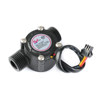 YF-S201 Water Flow Measurement Sensor with 1-30Liter/min Flow Rate – Black