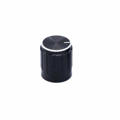 Potentiometer Knob 15mm Diameter 6mm Shaft Rotary Switch Cap Black Color