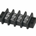 Terminal Blocks, 4 Positions 500V 15A Dual Row Wire Screw Terminal Strip Block