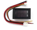 Dual Led 0.28 ” Display for DC0-100V 10A Voltage and Current Test Digital Instrument, Digital Meter Panel Amplifier Red-Green 10A - The Tech Depot