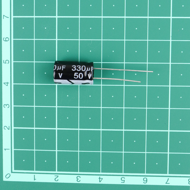 330 uF 50V Through Hole Electrolytic Capacitor (Pack of 10)