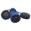 SD20-6PIN 10A Waterproof Panel Mount Aviation Male Plug+Female Socket IP68 - The Tech Depot