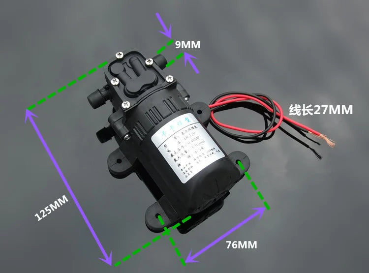 550 Diaphragm Pump 12V Water Pump for Water Spray Fish Tank Reflux Pump