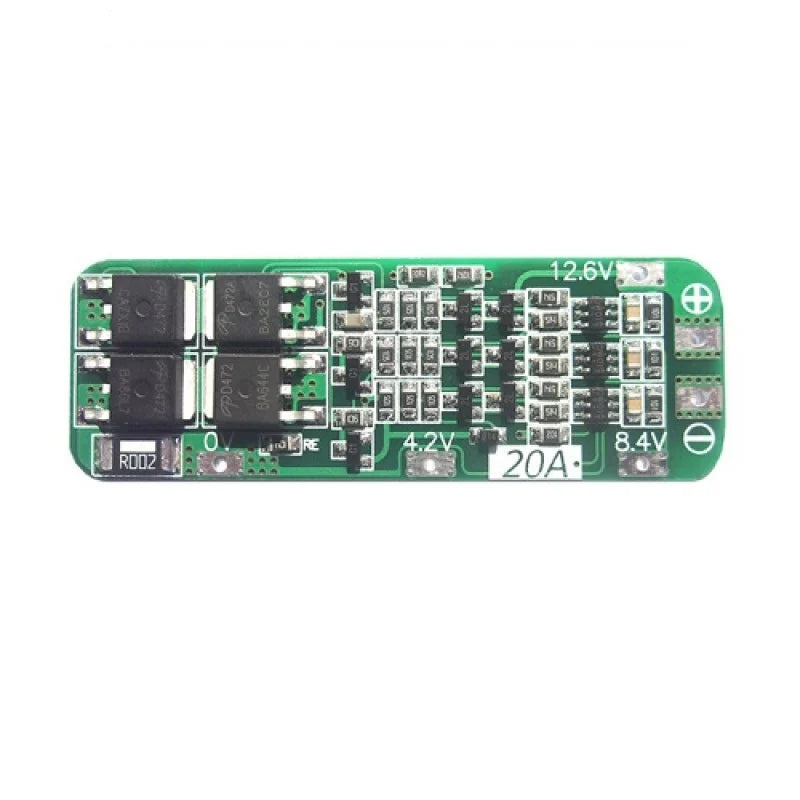 3 Series 20A 18650 Lithium Battery Protection Board 11.1V 12V 12.6V - The Tech Depot