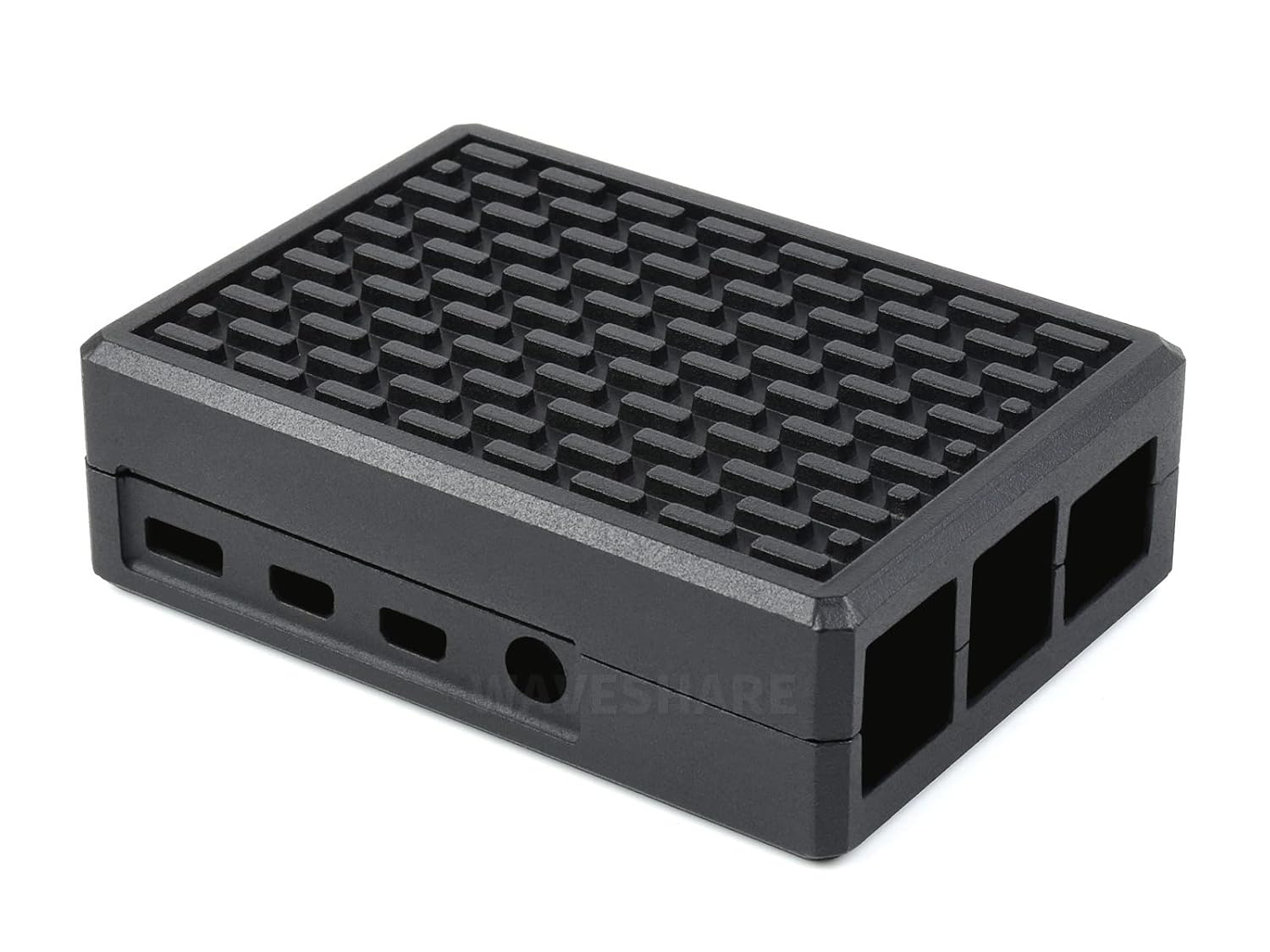 Aluminum Stripe Grooved Case for Raspberry Pi 4, Inner Heatsink Pillars