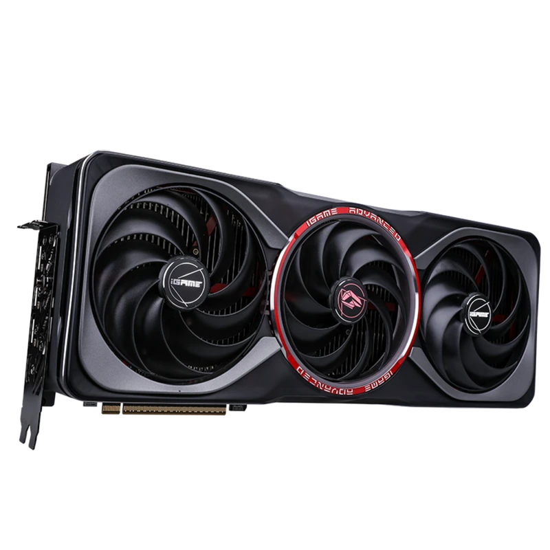 Colorful iGame GeForce RTX 5080 Advanced OC 16GB-V GDDR7 Graphics Card - angled view