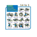 14 in 1 eduactional solar transformer robot toy