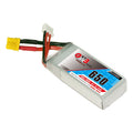 GNB 650mAh 2S1P 7.4V 80C Square Type Lipo Battery
