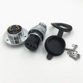 2 Pin GX25 Male Female Panel Mount Aviation Connector with 3 Hole Circular Flange